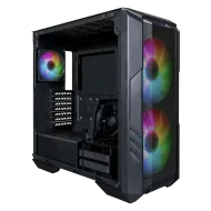 Cooler Master HAF 500 Mid Tower Case 4 Fan 3 ARGB 1 GPU Fan Black