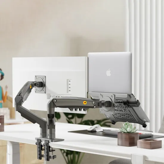 NB North Bayou F160-FP Monitor & Laptop Desk Stand Arm Screen from 17 to 27 inch & Laptop 10-17 inch 