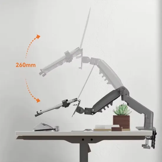 NB North Bayou F160-FP Monitor & Laptop Desk Stand Arm Screen from 17 to 27 inch & Laptop 10-17 inch 