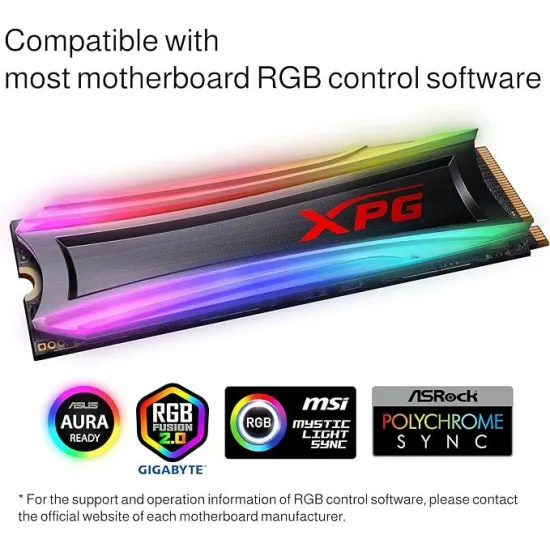 XPG SPECTRIX S40G 256GB RGB PCIe Gen3x4