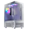 XPG Invader X MINI White Mid Tower Case 5 Fan ARGB White