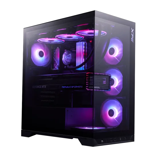 XPG Invader X BTF Mid Tower Case (Type C) 5 Fan ARGB Black