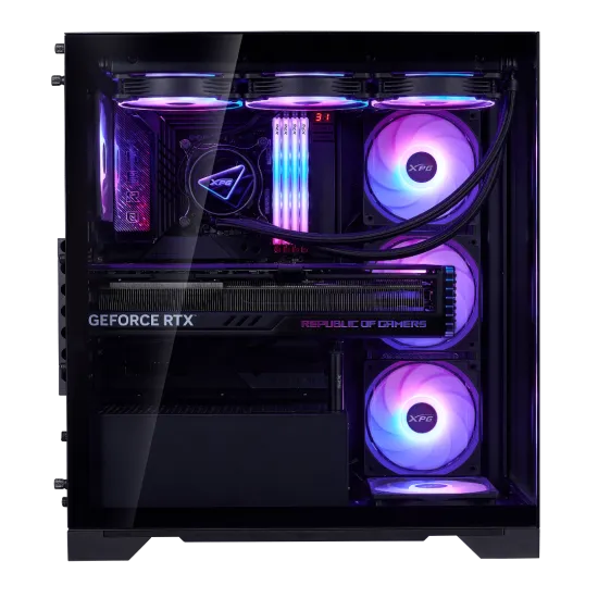 XPG Invader X BTF Mid Tower Case (Type C) 5 Fan ARGB Black